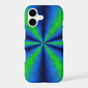 Blue Green Rainbow in Elephant Skin Leather Optik