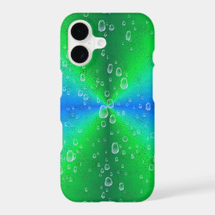 Blue Green Rainbow in Elephant Skin Leather Optik