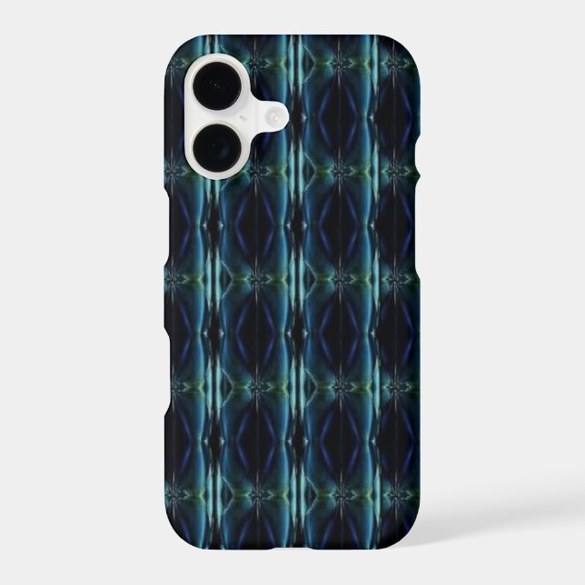 Blue Green Rainbow Stars , Artdeco Pattern (Back)