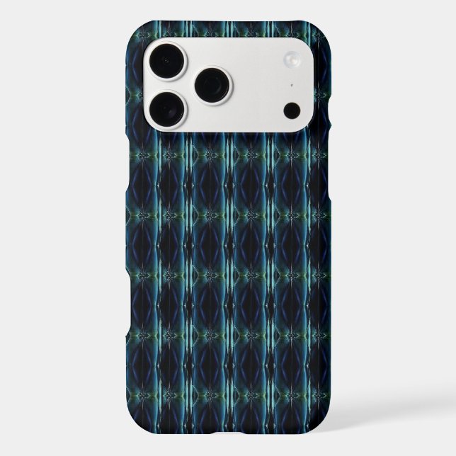 Blue Green Rainbow Stars , Artdeco Pattern (Back)