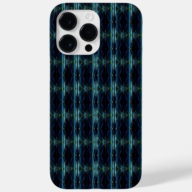 Blue Green Rainbow Stars , Artdeco Pattern Case-Mate iPhone Case (Back)