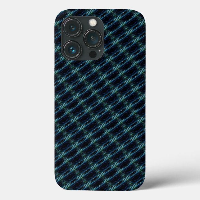 Blue Green Rainbow Stars , Artdeco Pattern Case-Mate iPhone Case (Back)