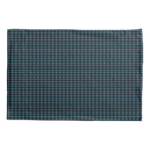 Blue Green Rainbow Stars , Artdeco Pattern Pillowcase