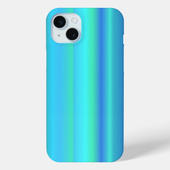 Blue Green Rainbow Stripes Case-Mate iPhone Case (Back)