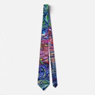 Blue-Green Saltwater Taffy Swirl Tie