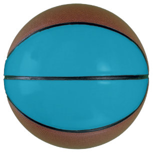 Blue-green (solid colour) basketball