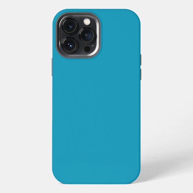 Blue-green (solid colour)  iPhone case (Back)