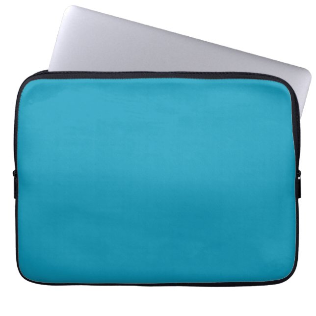 Blue-green (solid colour)  laptop sleeve (Front)