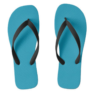 Blue-green (solid colour) thongs