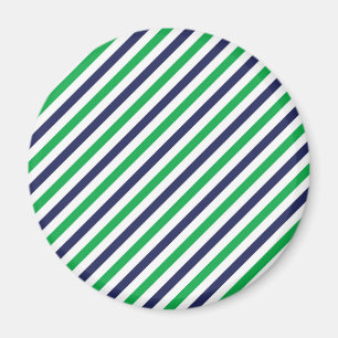 Blue & Green Stripe Magnet