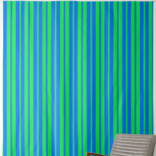 Blue Green Stylish Stripes Pattern Design  Fabric