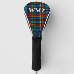 Blue Green Tartan Plaid Golf Head Cover