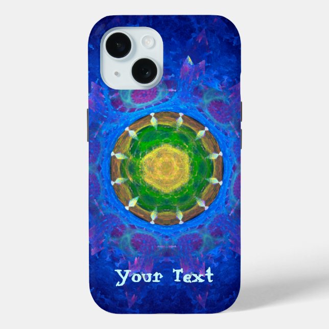 Blue-Green Tie Dye Case-Mate iPhone Case (Back)