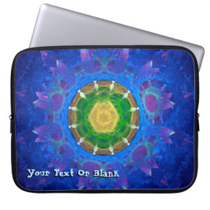 Blue-Green Tie Dye Laptop Sleeve