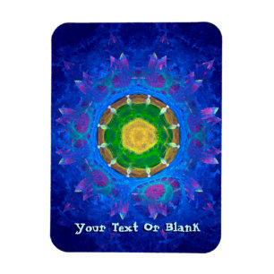 Blue-Green Tie Dye Magnet