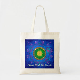 Blue-Green Tie Dye Tote Bag