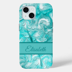 blue, green, water iPhone 15 case