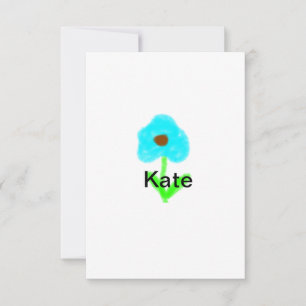 Blue green watercolor add your name text custom
