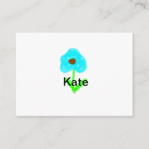 Blue green watercolor add your name text custom enclosure card