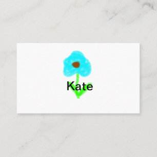 Blue green watercolor add your name text custom  place card