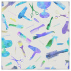 Blue Green Watercolor Hair Stylist Salon White