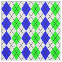 Blue Green White Argyle Diamond Design