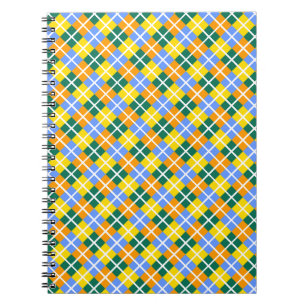 Blue Green Yellow Orange Notebook