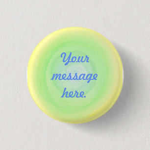 Blue Green Yellow Sphere Your Message Here Buttons