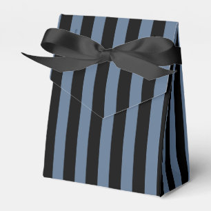 Blue grey and black stripes favour box