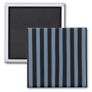 Blue grey and black stripes magnet