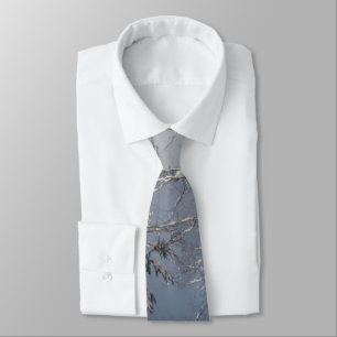Blue grey and dark green tie