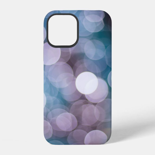 Blue Grey Backgorun Bokeh iPhone Case (Back)