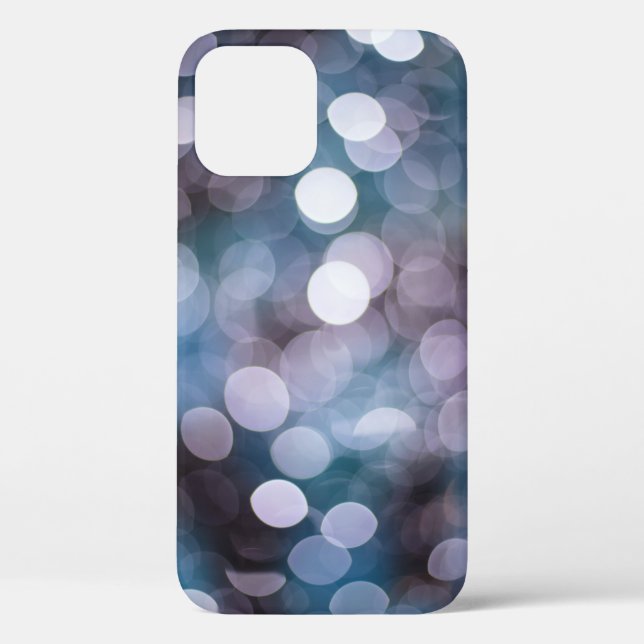 Blue grey bokeh, abstract background. Case-Mate iPhone case (Back)