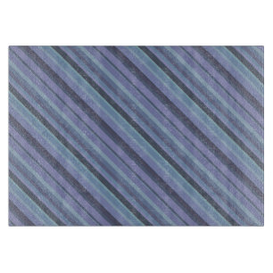 Blue-grey diagonal stripes cutting board
