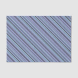 Blue-grey diagonal stripes tissue paper