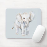 Blue Grey Elephant Mouse Pad<br><div class="desc">Blue Grey Elephant</div>