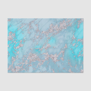 blue grey faux glitter marble stone texture tissue paper