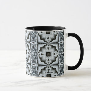 Blue-grey Geometric Abstract Mug
