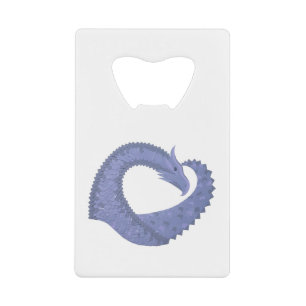 Blue-grey heart dragon on white
