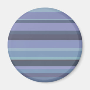 Blue-grey horizontal stripes magnet