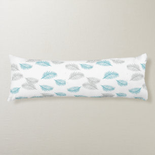 Blue & Grey Leaves Pattern  Body Cushion