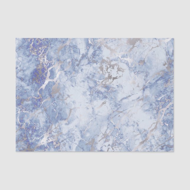 blue grey marble stone texture tissue paper (Front)