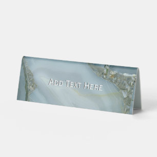 Blue Grey Marble with Gold Vein