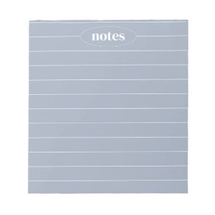Blue Grey Notes Sleek & Modern Stationery