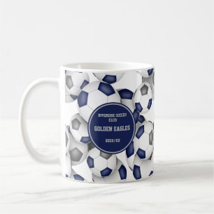 blue grey soccer team colours coach name coffee mu coffee mug
