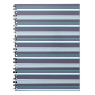 Blue-grey stripes notebook