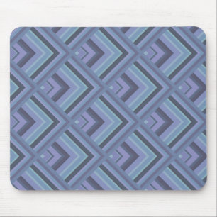 Blue-grey stripes scale pattern mouse pad