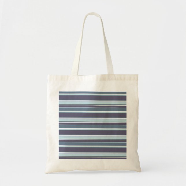 Blue-grey stripes tote bag (Front)