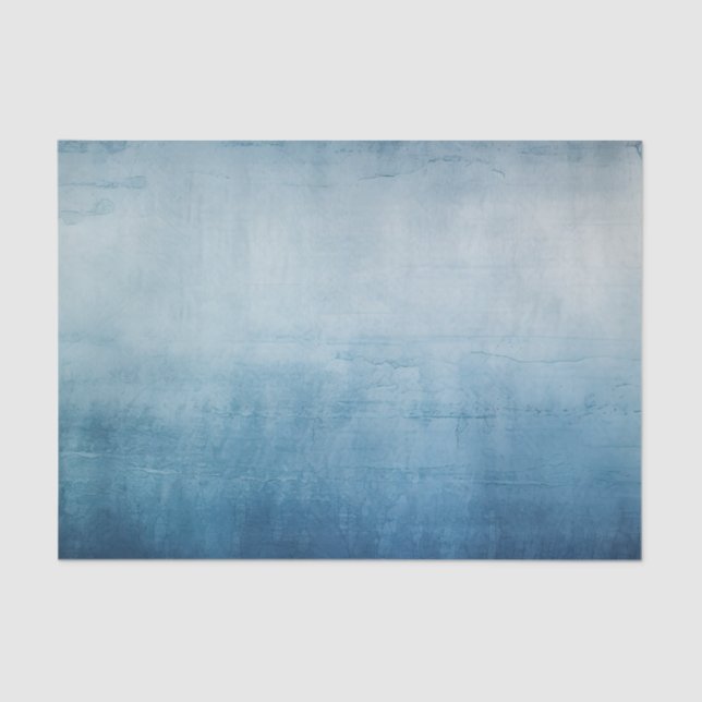 Blue Grey Texture Tissue Paper (Front)