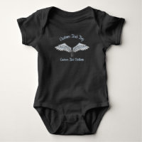 Blue-Grey Wings Baby Bodysuit